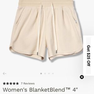 Women's Cream Shorts
